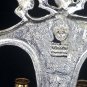 BEAUTIFUL SILVER PLATED HANUKKAH MENORAH JERUSALEM HANUKIA - NEW NEVER USED!
