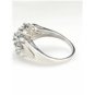 PRETTY 14K SOLID WHITE GOLD 0.63TCW COLOR TREATED ROUND DIAMOND RING ~ FREE S&H