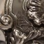 MAGNIFICENT 925 STERLING SILVER REPOUSSE 5 BRANCH CANDELABRA TOPAZIO PORTUGUESE