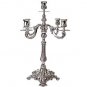 MAGNIFICENT 925 STERLING SILVER REPOUSSE 5 BRANCH CANDELABRA TOPAZIO PORTUGUESE