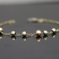 14K SOLID YELLOW GOLD & MULTI COLORED DIAMOND CUT BALL / BEADS BRACELET ~ UNIQUE