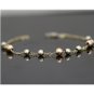 14K SOLID YELLOW GOLD & MULTI COLORED DIAMOND CUT BALL / BEADS BRACELET ~ UNIQUE