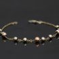 14K SOLID YELLOW GOLD & MULTI COLORED DIAMOND CUT BALL / BEADS BRACELET ~ UNIQUE