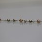 14K SOLID YELLOW GOLD & MULTI COLORED DIAMOND CUT BALL / BEADS BRACELET ~ UNIQUE