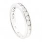 BEAUTIFUL 10K WHITE GOLD 1.25 TCW ROUND DIAMOND ETERNITY BAND RING ~ H/I2
