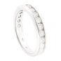 BEAUTIFUL 10K WHITE GOLD 1.25 TCW ROUND DIAMOND ETERNITY BAND RING ~ H/I2