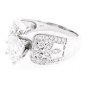 14K WHITE GOLD 1.43 TCW GENUINE OVAL CUT DIAMOND VINTAGE STYLE ENGAGEMENT RING