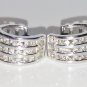 NEW - 14K WHITE GOLD 0.70 TCW HUGGIE DIAMOND EARRINGS - RETAIL $2395 - FREE S&H