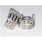 NEW - 14K WHITE GOLD 0.70 TCW HUGGIE DIAMOND EARRINGS - RETAIL $2395 - FREE S&H