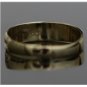 UNIQUE SOLID 14K YELLOW & WHITE GOLD MENS WEDDING BAND RING SZ 12.5 ~ 2.8 GRAMS