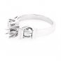 14K WHITE GOLD SEMI MOUNT BAGUETTE DIAMOND ENGAGEMENT RING SETTING ~ FREE S&H