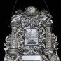 LUXURIOUS SOLID 925 STERLING SILVER TORAH SCROLL BREAST PLATE JUDAICA CHOSHEN