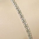 SOLID 925 STERLING SILVER MILOR ITALY LINK BRACELET -CLASSY!-  7½ "   - FREE S&H