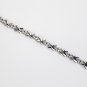 ELEGANT 14K WHITE GOLD & 1.10 TCW DIAMOND LINKS X TENNIS BRACELET ~HEAVY 18.5GR!