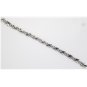 ELEGANT 14K WHITE GOLD & 1.10 TCW DIAMOND LINKS X TENNIS BRACELET ~HEAVY 18.5GR!