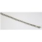 ELEGANT 14K WHITE GOLD & 1.10 TCW DIAMOND LINKS X TENNIS BRACELET ~HEAVY 18.5GR!