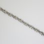 ELEGANT 14K WHITE GOLD & 1.10 TCW DIAMOND LINKS X TENNIS BRACELET ~HEAVY 18.5GR!