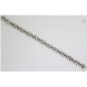 ELEGANT 14K WHITE GOLD & 1.10 TCW DIAMOND LINKS X TENNIS BRACELET ~HEAVY 18.5GR!