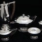 HARD TO FIND VINTAGE ART DECO 5PC MEXICAN STERLING SILVER COFFEE TEA SET ALADDIN