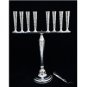SOLID & HEAVY 925 STERLING SILVER HAMMERED DESIGN MENORAH 18" TALL ~ FREE S&H