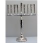 SOLID & HEAVY 925 STERLING SILVER HAMMERED DESIGN MENORAH 18" TALL ~ FREE S&H