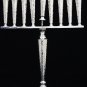 SOLID & HEAVY 925 STERLING SILVER HAMMERED DESIGN MENORAH 18" TALL ~ FREE S&H