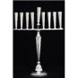 SOLID & HEAVY 925 STERLING SILVER HAMMERED DESIGN MENORAH 18" TALL ~ FREE S&H