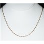14K SOLID YELLOW GOLD TWISTED HERRINGBONE ROPE CHAIN NECKLACE 2.30MM 18" LONG