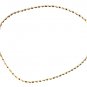 14K SOLID YELLOW GOLD TWISTED HERRINGBONE ROPE CHAIN NECKLACE 2.30MM 18" LONG