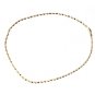 14K SOLID YELLOW GOLD TWISTED HERRINGBONE ROPE CHAIN NECKLACE 2.30MM 18" LONG