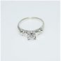 ANTIQUE ART DECO STYLE ROUND BRILLIANT DIAMOND 14K WHITE GOLD ENGAGEMENT RING