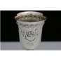 VINTAGE HAZORFIM SOLID 800 SILVER JUDAICA L'CHOVOD SHABBOS KIDDUSH CUP GOBLET