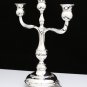 HAZORFIM SOLID 925 STERLING SILVER 3 BRANCH CANDELABRA ~ 14" TALL ~ BEAUTIFUL!