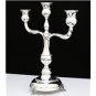 HAZORFIM SOLID 925 STERLING SILVER 3 BRANCH CANDELABRA ~ 14" TALL ~ BEAUTIFUL!