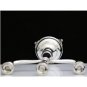 HAZORFIM SOLID 925 STERLING SILVER 3 BRANCH CANDELABRA ~ 14" TALL ~ BEAUTIFUL!