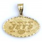 RARE 14K YELLOW GOLD 1998 OFFICIAL NFL NEW YORK JETS PENDANT BY MICHAEL ANTHONY