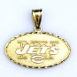 RARE 14K YELLOW GOLD 1998 OFFICIAL NFL NEW YORK JETS PENDANT BY MICHAEL ANTHONY
