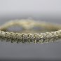 CLASSIC SOLID 14K YELLOW GOLD DIAMOND CUT LINK TENNIS BRACELET -7" LENGTH 7.7GR