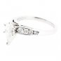 BEAUTIFUL 14K WHITE GOLD 1.97 TCW PEAR SHAPE DIAMOND ENGAGEMENT RING ~ FREE S&H