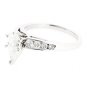 BEAUTIFUL 14K WHITE GOLD 1.97 TCW PEAR SHAPE DIAMOND ENGAGEMENT RING ~ FREE S&H