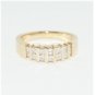 14k SOLID YELLOW GOLD .75CT PRINCESS CUT DIAMOND ANNIVERSARY COCKTAIL BAND RING
