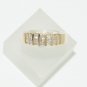 14k SOLID YELLOW GOLD .75CT PRINCESS CUT DIAMOND ANNIVERSARY COCKTAIL BAND RING