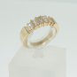 14k SOLID YELLOW GOLD .75CT PRINCESS CUT DIAMOND ANNIVERSARY COCKTAIL BAND RING