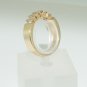 14k SOLID YELLOW GOLD .75CT PRINCESS CUT DIAMOND ANNIVERSARY COCKTAIL BAND RING