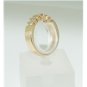 14k SOLID YELLOW GOLD .75CT PRINCESS CUT DIAMOND ANNIVERSARY COCKTAIL BAND RING