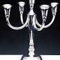 EARLY 20TH CENTURY ITALIAN SOLID 800 NON STERLING SILVER 5 BRANCH CANDELABRA