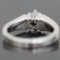 BEAUTIFUL 14K WHITE GOLD NOOR PRINCESS CUT DIAMOND RING ~ 0.37TW ~ SIZE 7.5
