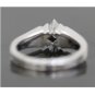 BEAUTIFUL 14K WHITE GOLD NOOR PRINCESS CUT DIAMOND RING ~ 0.37TW ~ SIZE 7.5