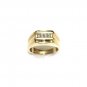 10K YELLOW GOLD 4 STONE DIAMOND WEDDING ANNIVERSARY BAND RING 8.75 (SIZABLE)