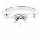 STUNNING 14K WHITE GOLD BAGUETTE SIDE DIAMOND SEMI MOUNT ENGAGEMENT RING SETTING
